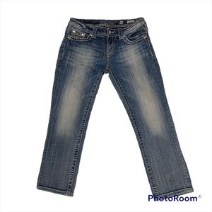 Miss Me Womens Cuffed Capri Low Rise Fit Size 28 x 24.5 JE5872P